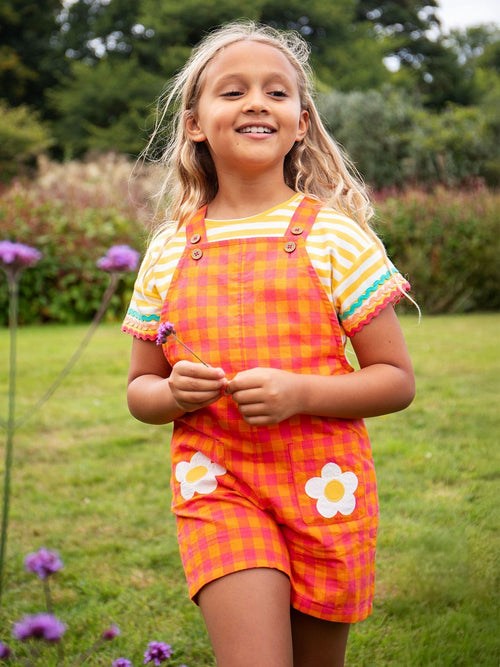 Frugi Orange Saskia Dungaree image 1