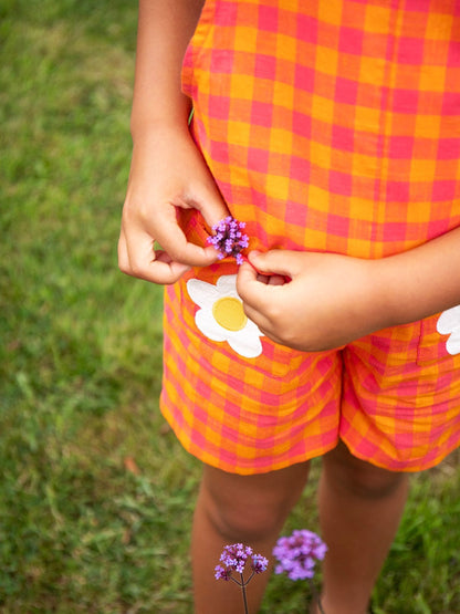 Frugi Orange Saskia Dungaree image 3