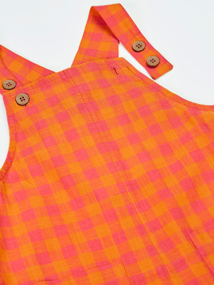 Frugi Orange Saskia Dungaree image 5