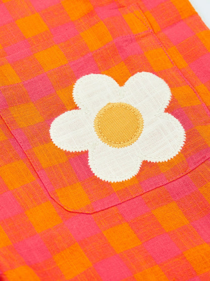 Frugi Orange Saskia Dungaree image 6