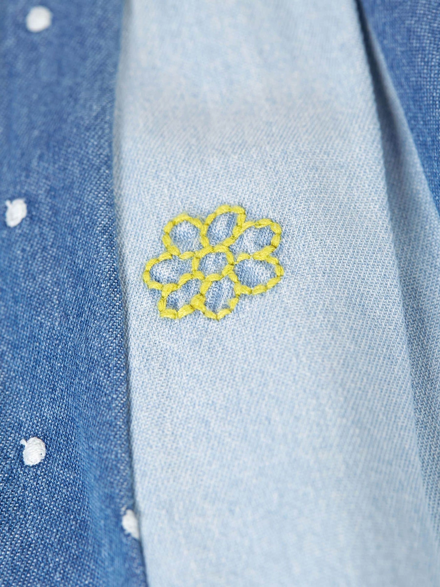 Frugi Blue Denim Trapeze Dress image 5