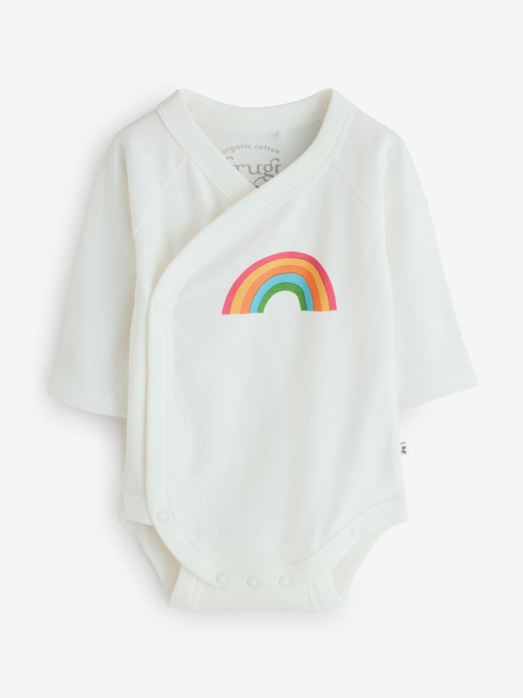 Frugi Blue Rudi Rib Outfit Bodysuit And Leggings Set image 2