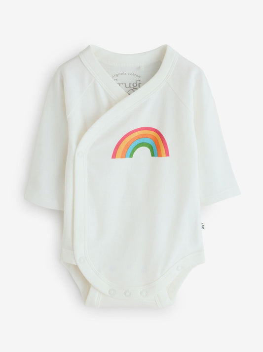 Frugi Blue Rudi Rib Outfit Bodysuit And Leggings Set image 2