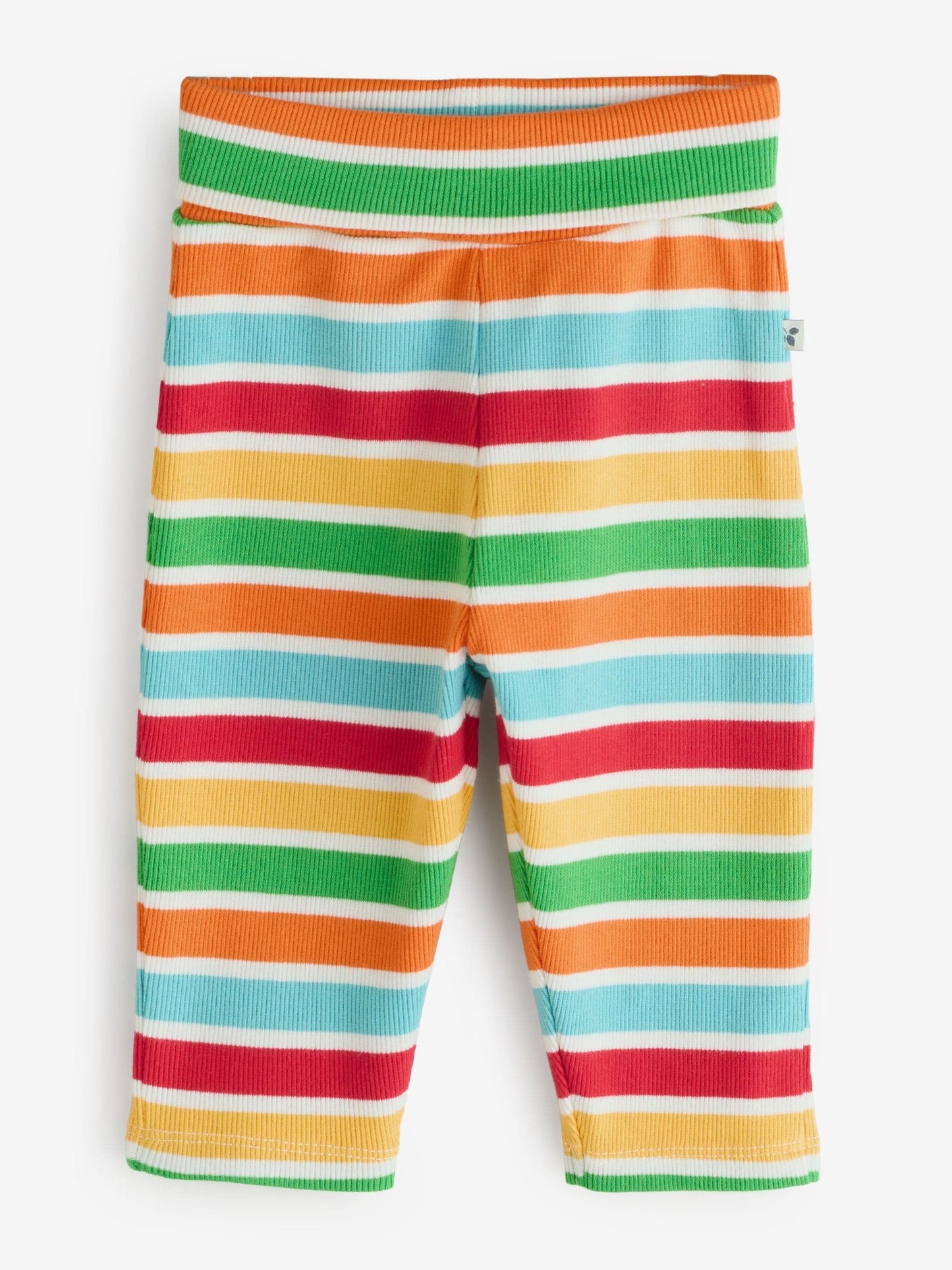 Frugi Blue Rudi Rib Outfit Bodysuit And Leggings Set image 3