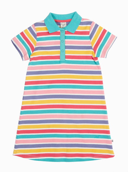 Frugi Blue Erin Ribbed Dress image 1