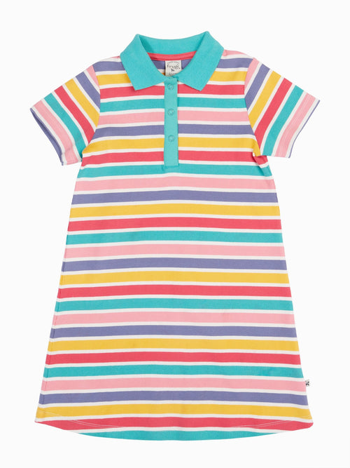Frugi Blue Erin Ribbed Dress image 1