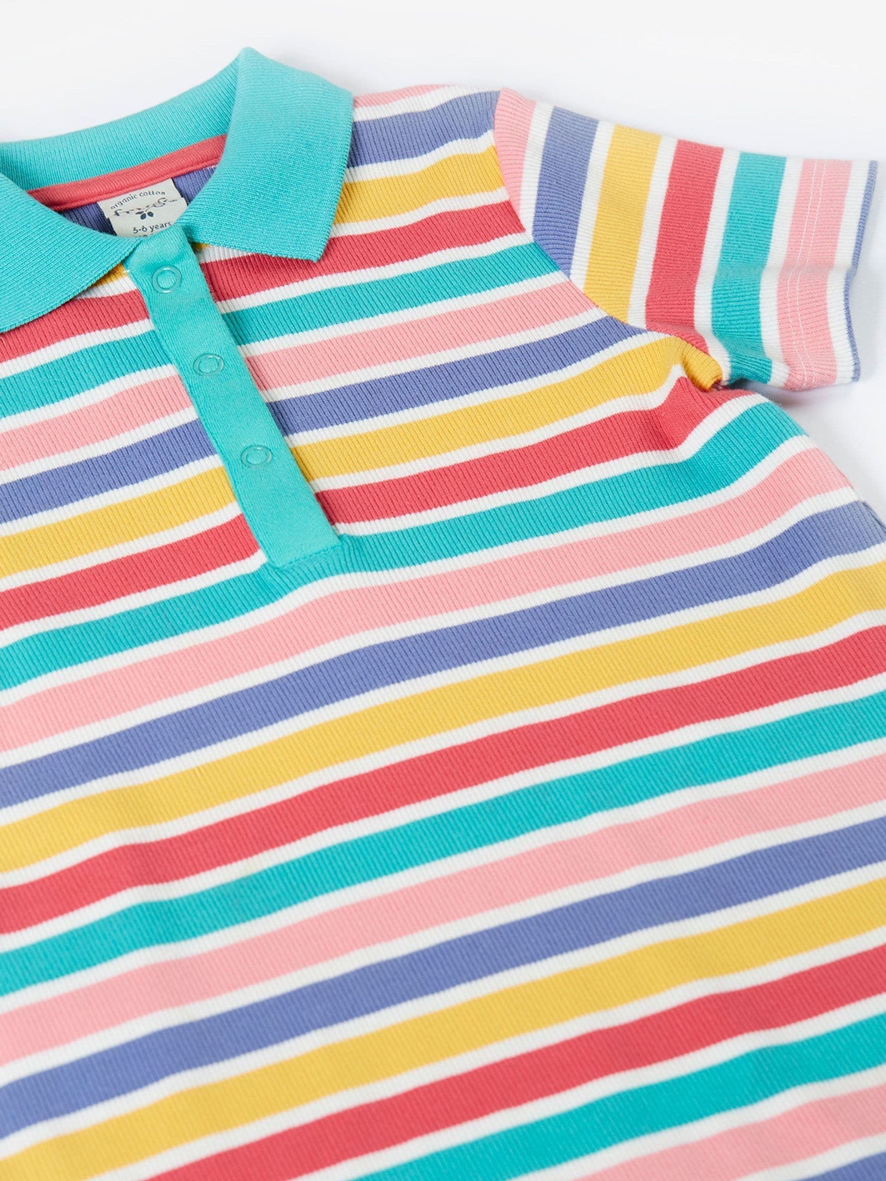 Frugi Blue Erin Ribbed Dress image 2