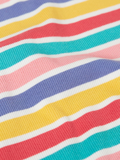 Frugi Blue Erin Ribbed Dress image 3