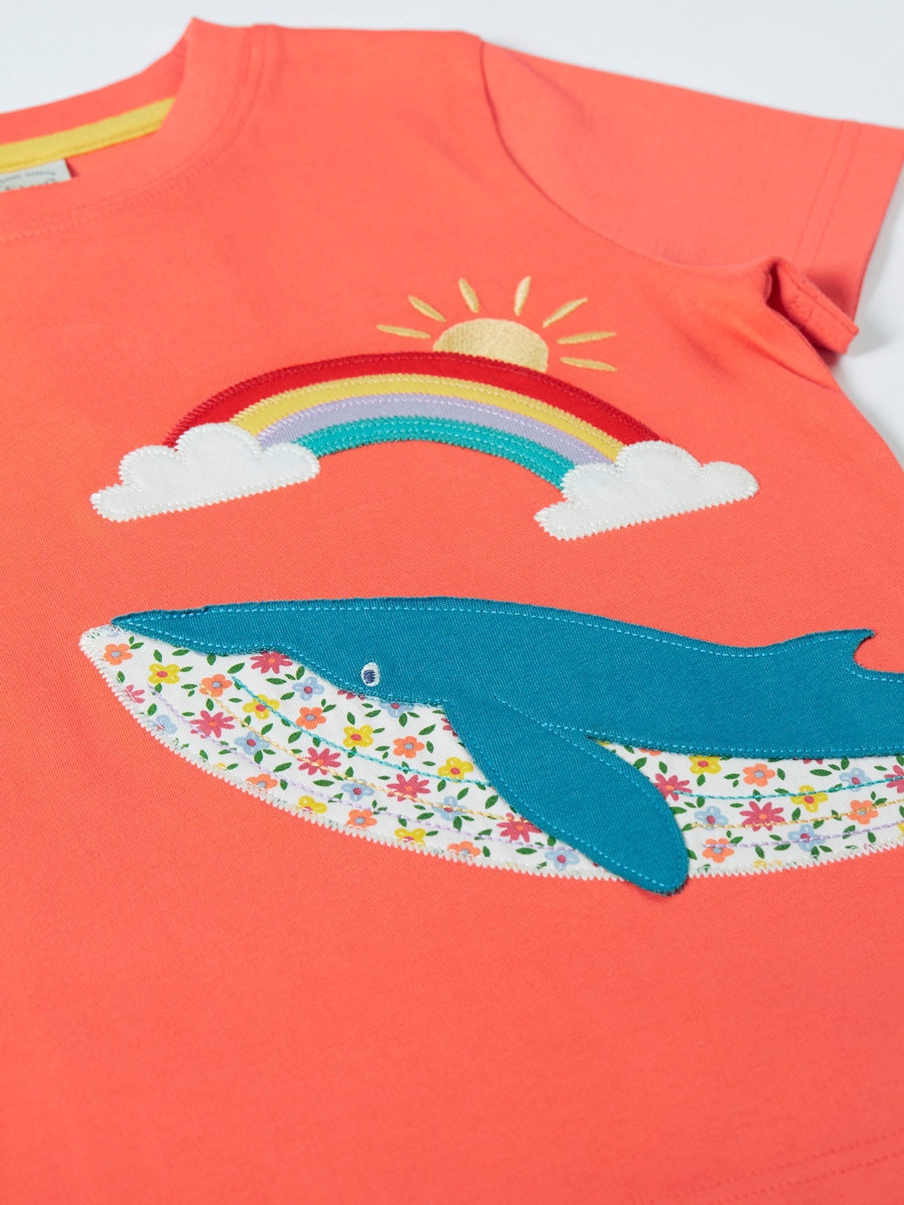 Frugi Red Scout Applique T-Shirt image 3