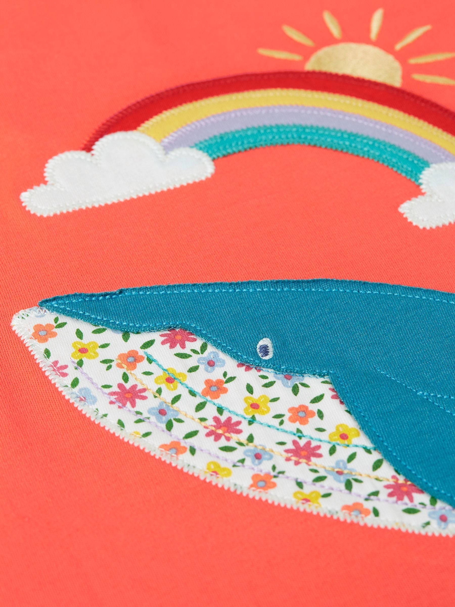 Frugi Red Scout Applique T-Shirt image 4