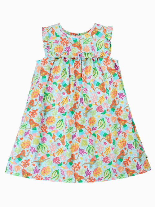 Dsiney Kidz - Frugi Blue Lora Summer Dress image 1