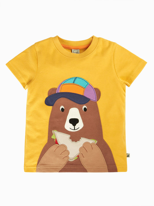 Frugi Yellow Carsen Circular T-Shirt image 2