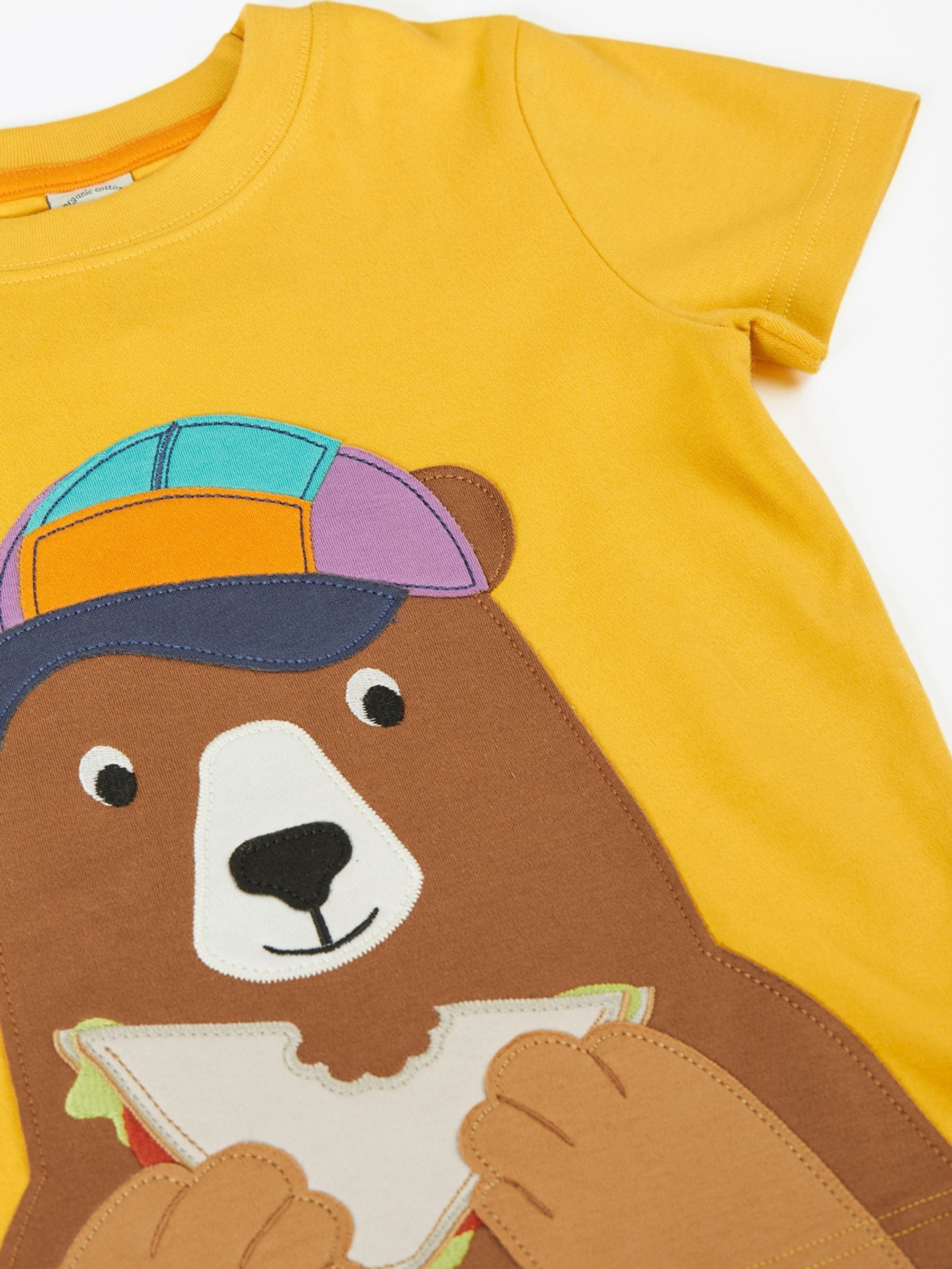 Frugi Yellow Carsen Circular T-Shirt image 3
