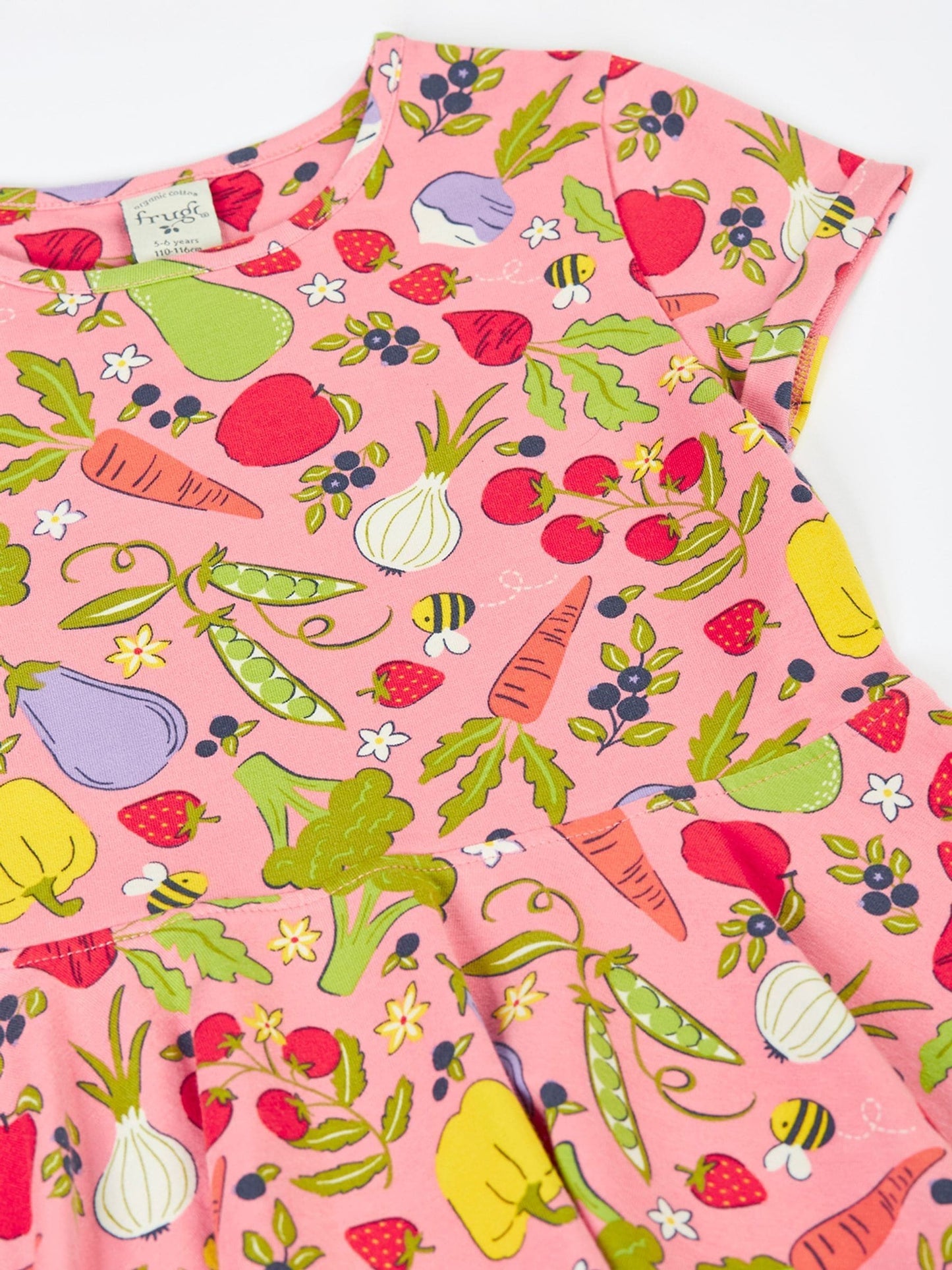 Frugi Pink Spring Skater Dress image 5