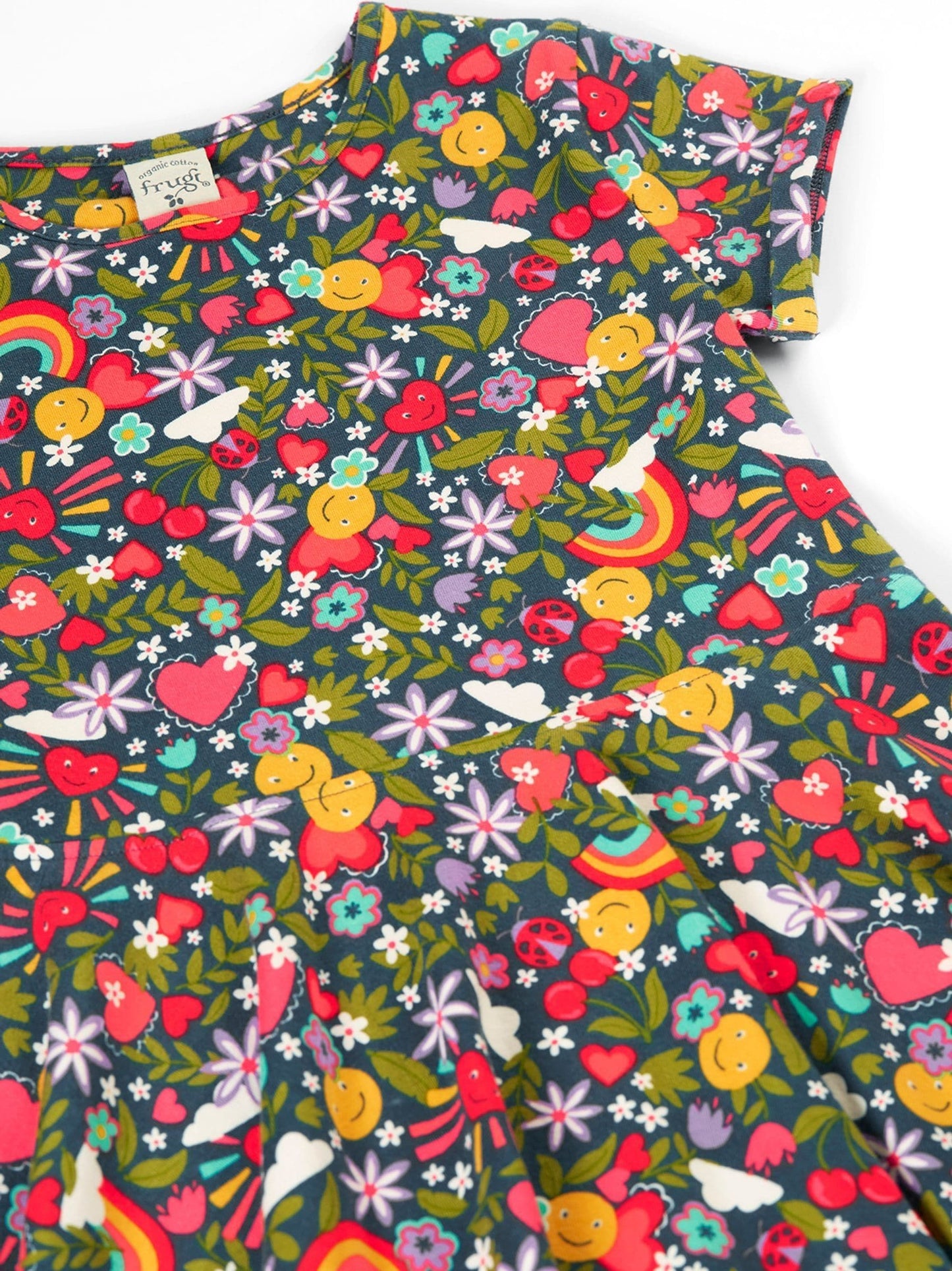 Frugi Blue Spring Skater Dress image 4