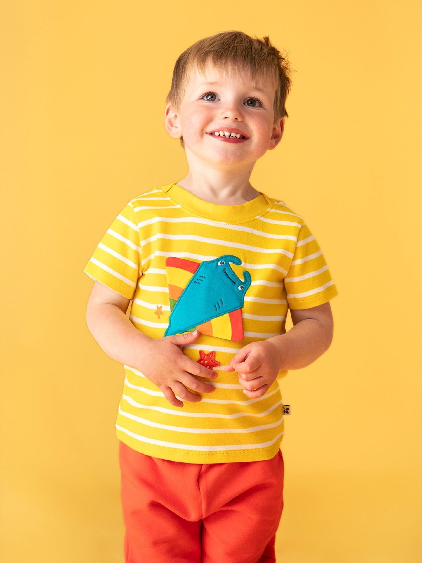 Frugi Yellow Easy On Interactive T-Shirt image 1