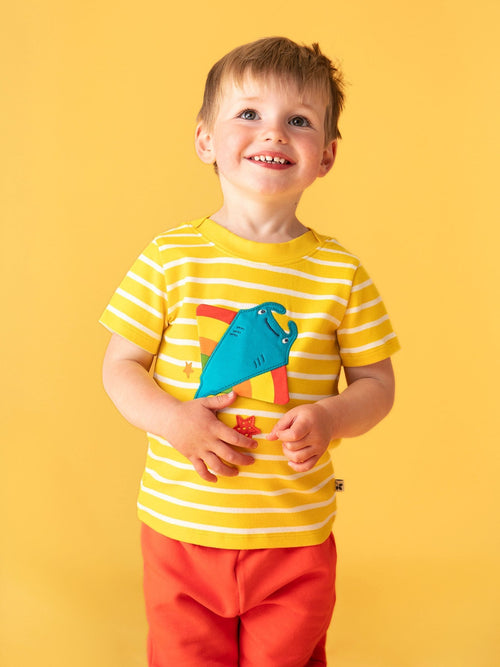 Frugi Yellow Easy On Interactive T-Shirt image 1