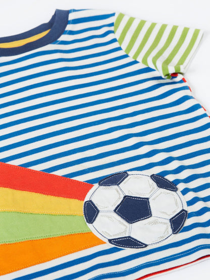 Frugi Blue Hotchpotch Circular T-Shirt image 4