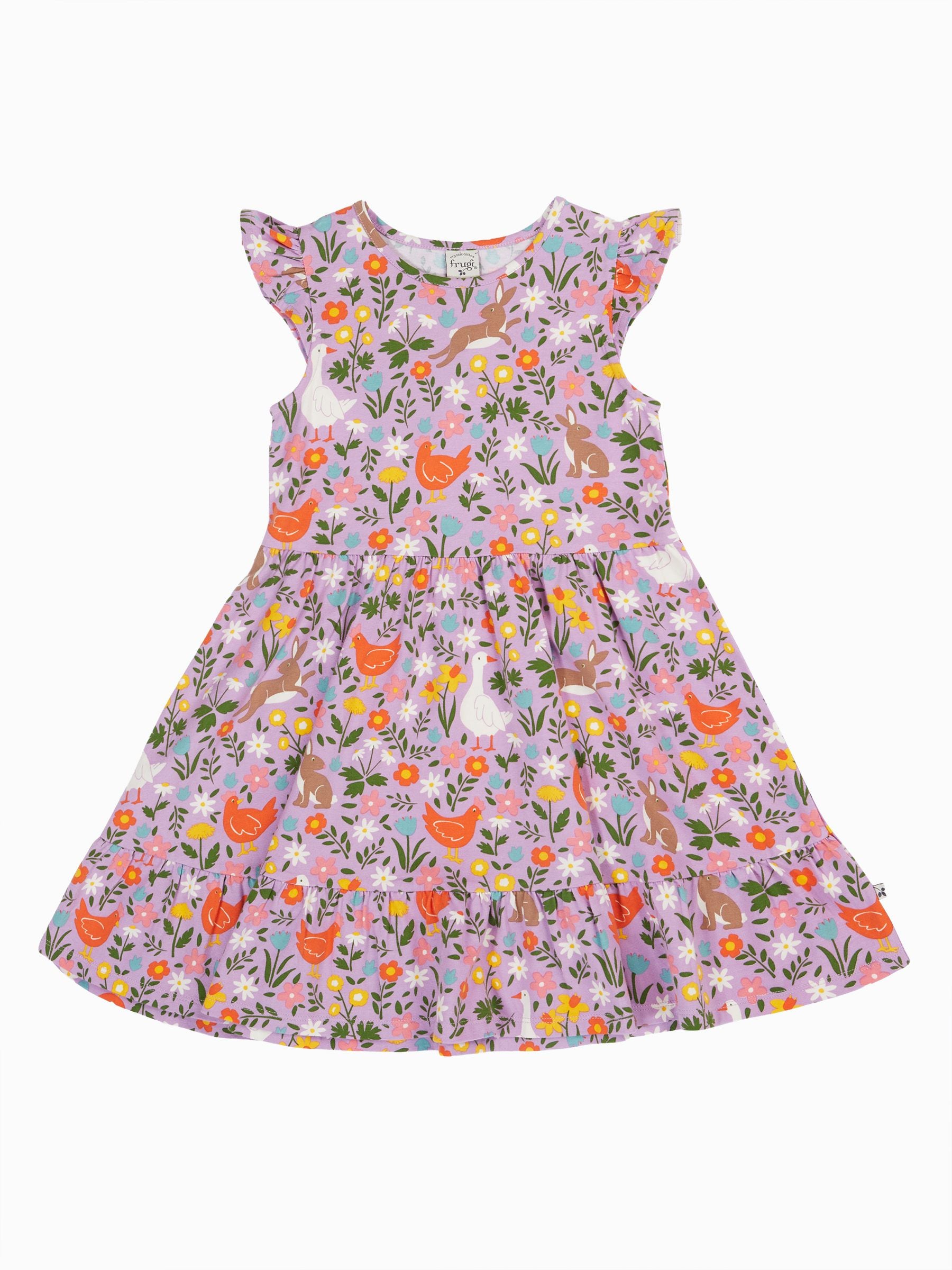 Frugi Purple Olivia Skater Dress image 2