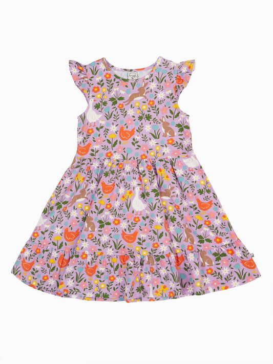 Frugi Purple Olivia Skater Dress image 2