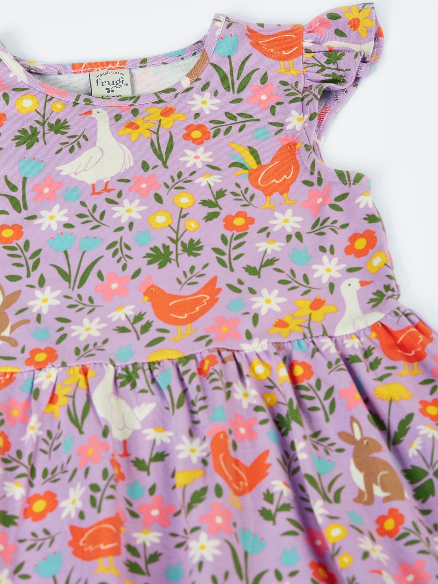 Frugi Purple Olivia Skater Dress image 3