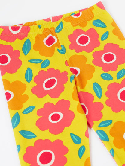 Frugi Yellow Libby Printed Leggings image 3