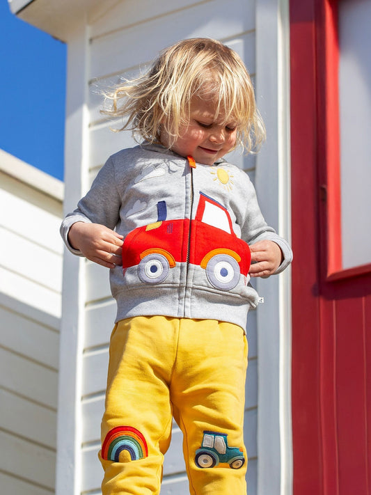 Frugi Yellow Character Joggers image 2