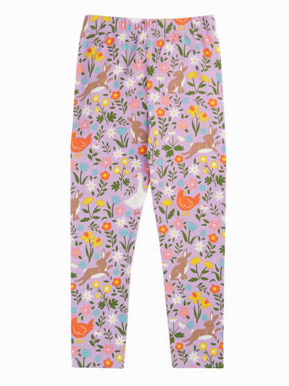 Frugi Purple Libby Printed Leggings image 1