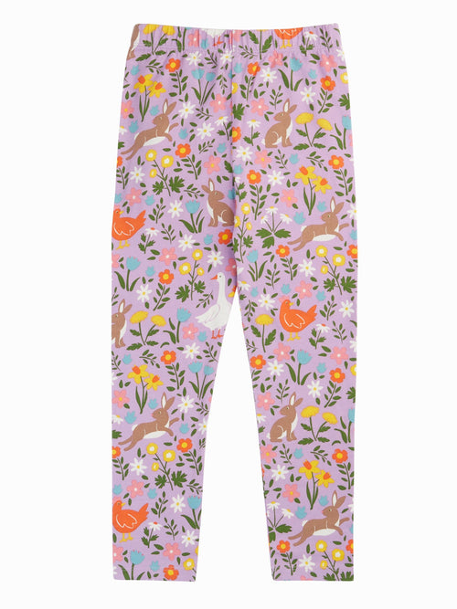 Frugi Purple Libby Printed Leggings image 1