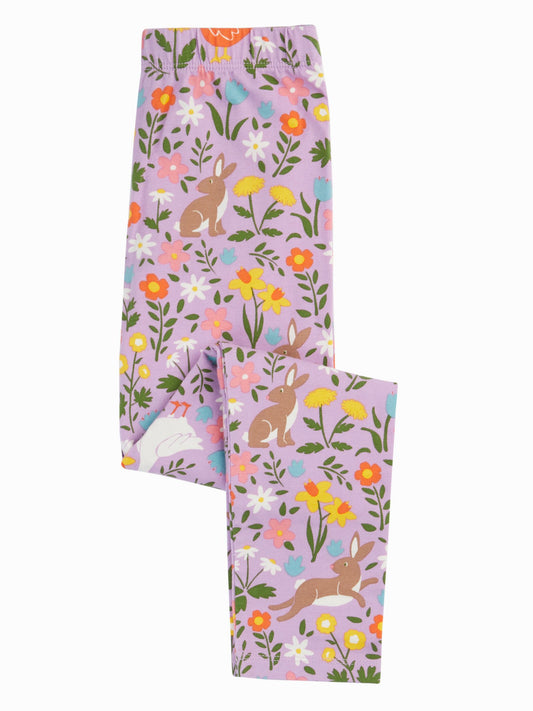Frugi Purple Libby Printed Leggings image 2