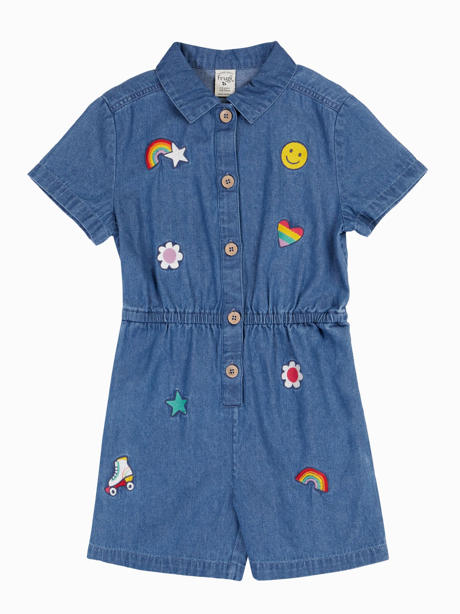 Dsiney Kidz - Frugi Blue Imogen Denim Jumpsuit image 2