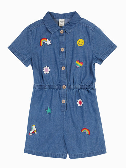 Dsiney Kidz - Frugi Blue Imogen Denim Jumpsuit image 2