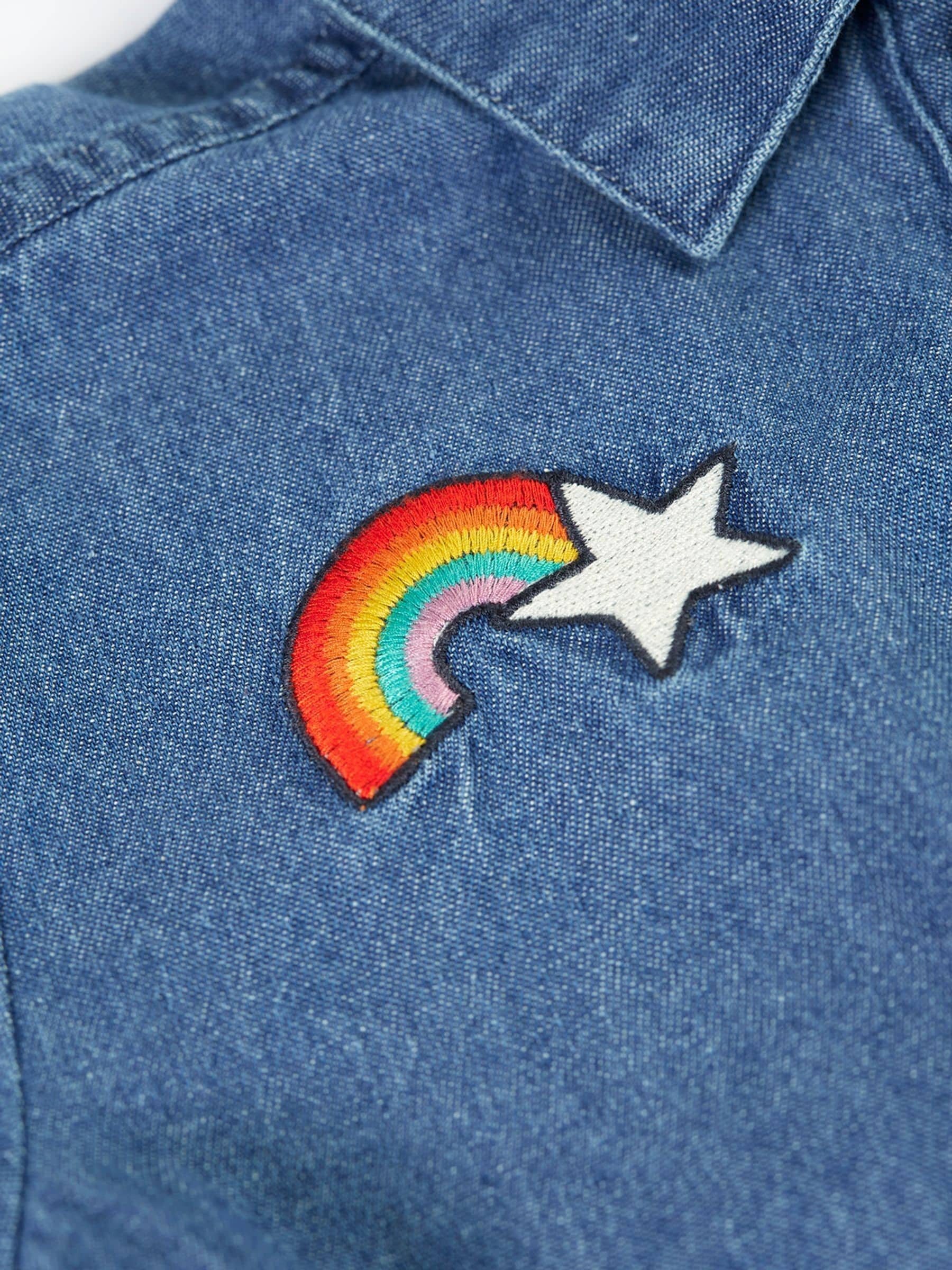 Dsiney Kidz - Frugi Blue Imogen Denim Jumpsuit image 3