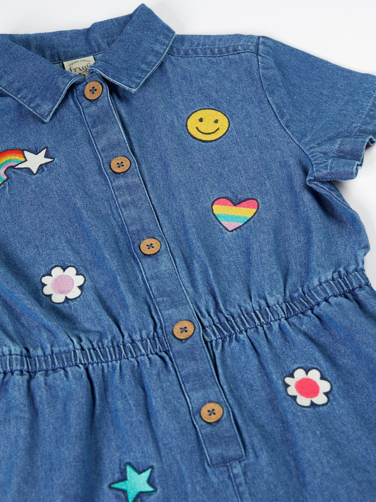 Dsiney Kidz - Frugi Blue Imogen Denim Jumpsuit image 4