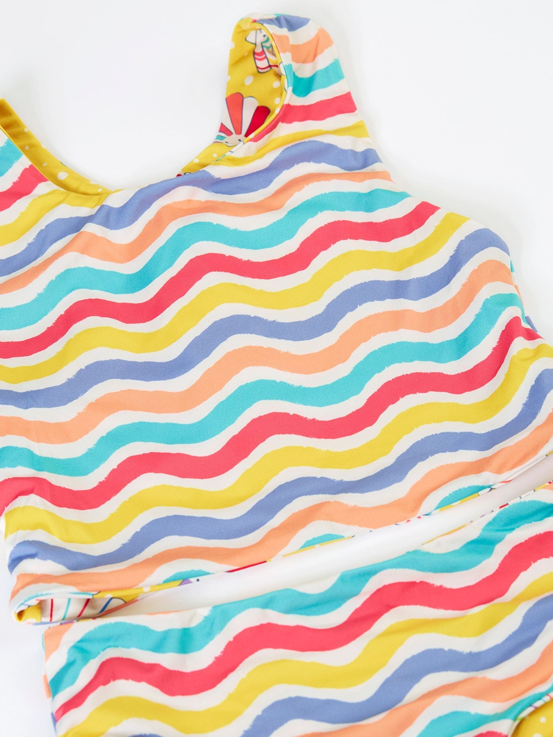 Frugi Yellow Tegan Reversible Tankini image 4