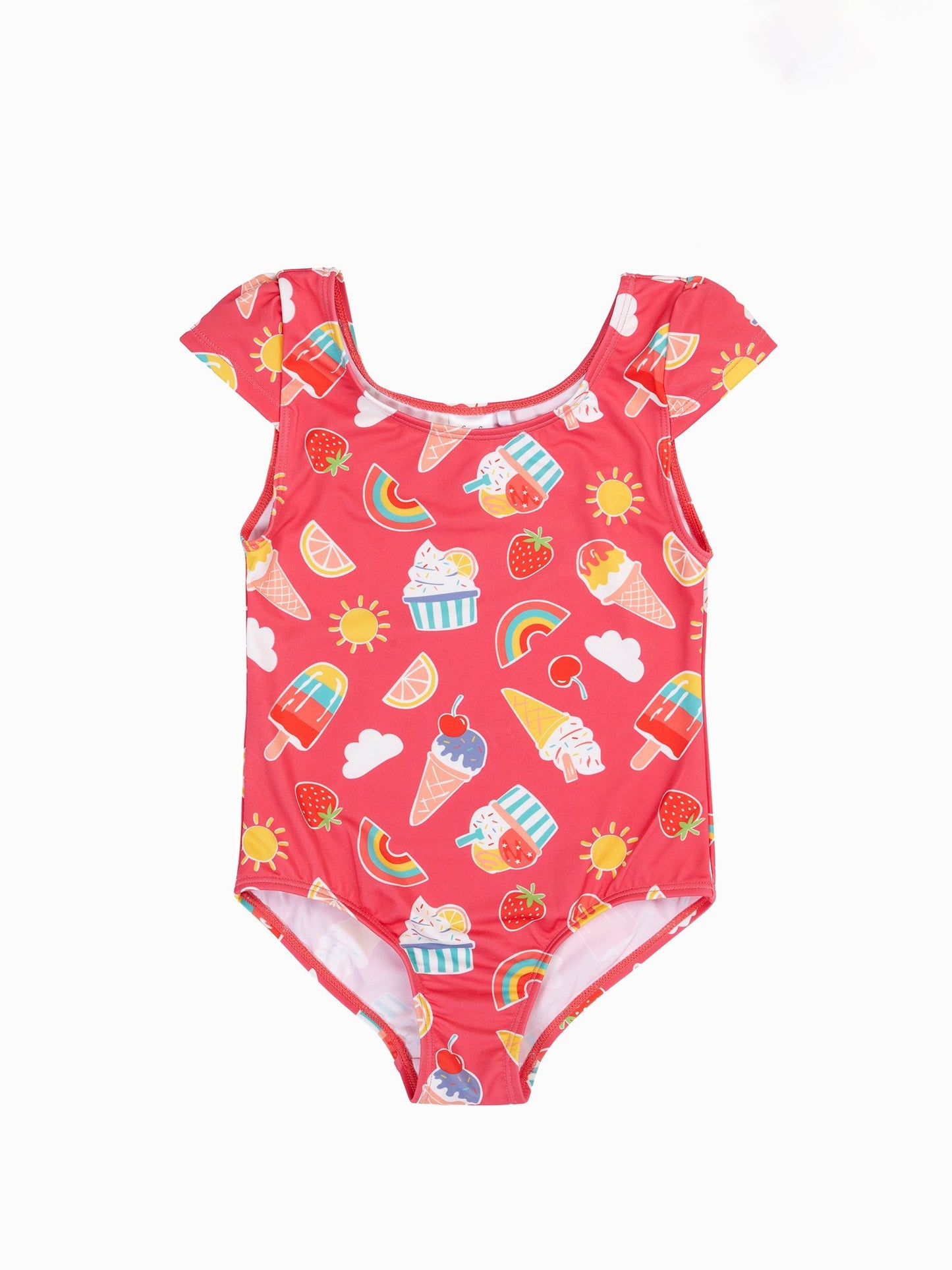 Frugi Pink Marina Swimsuit image 1