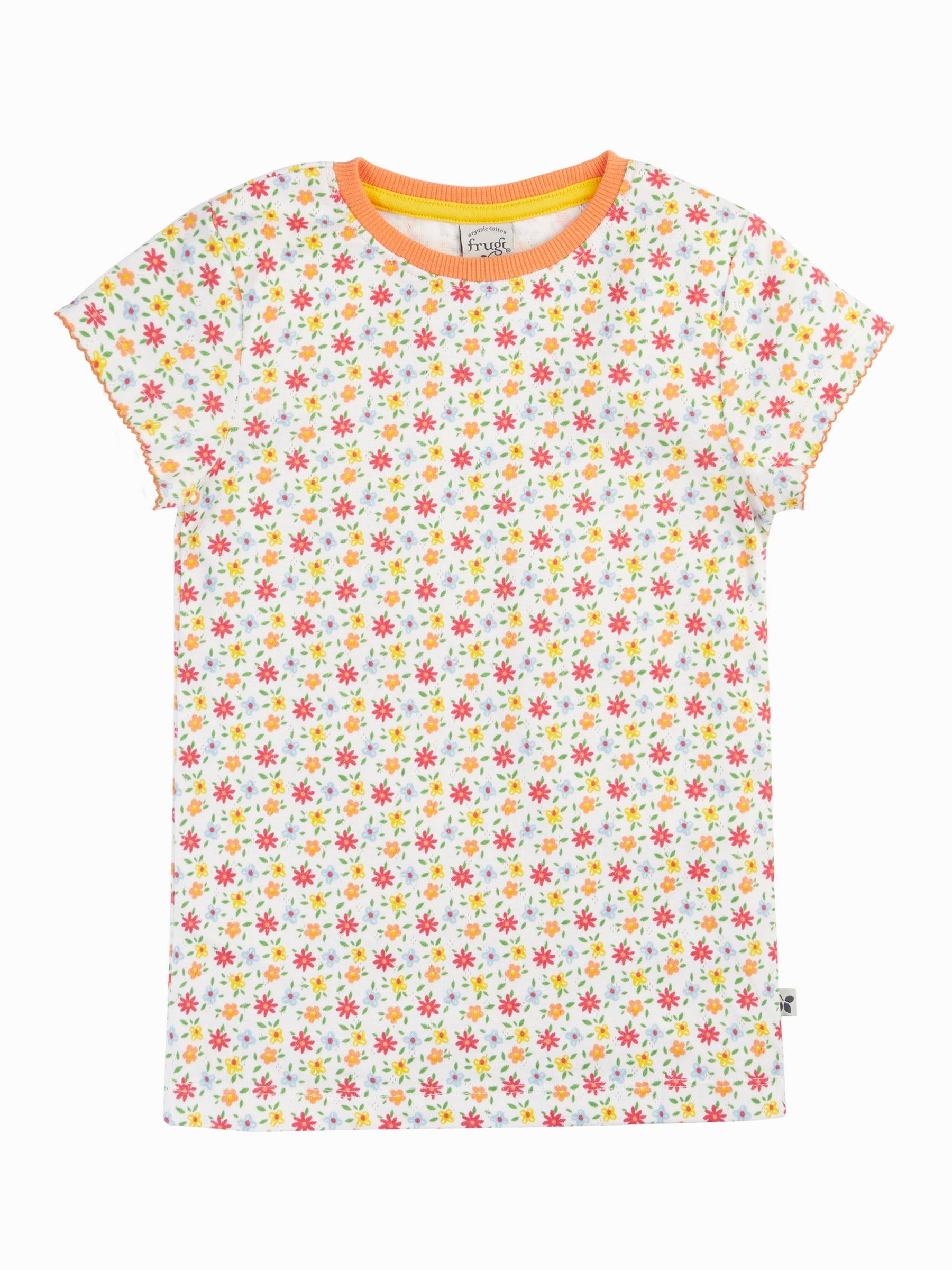 Frugi White Pip Pointelle T-Shirts 2 Pack image 2