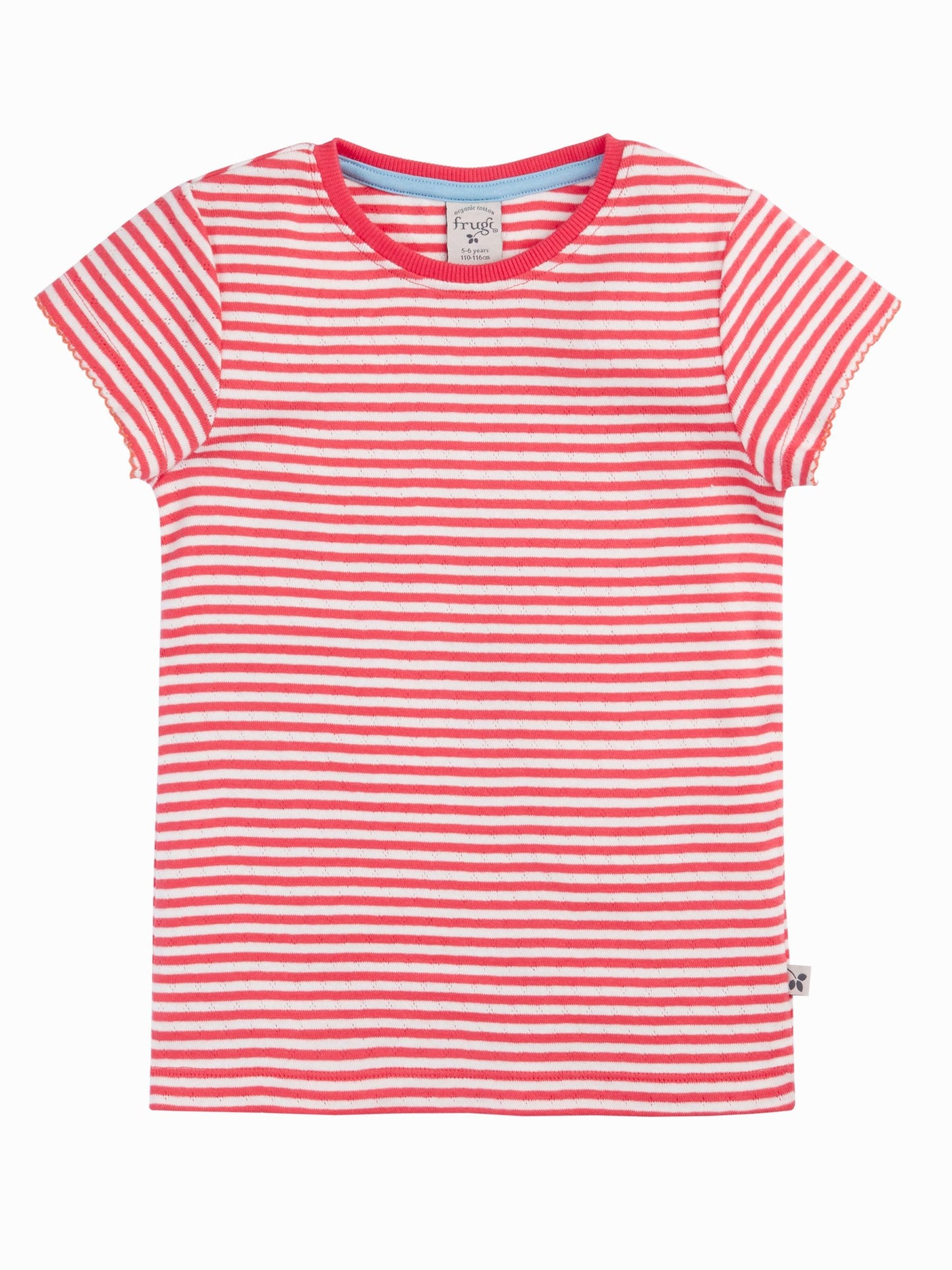 Frugi White Pip Pointelle T-Shirts 2 Pack image 3