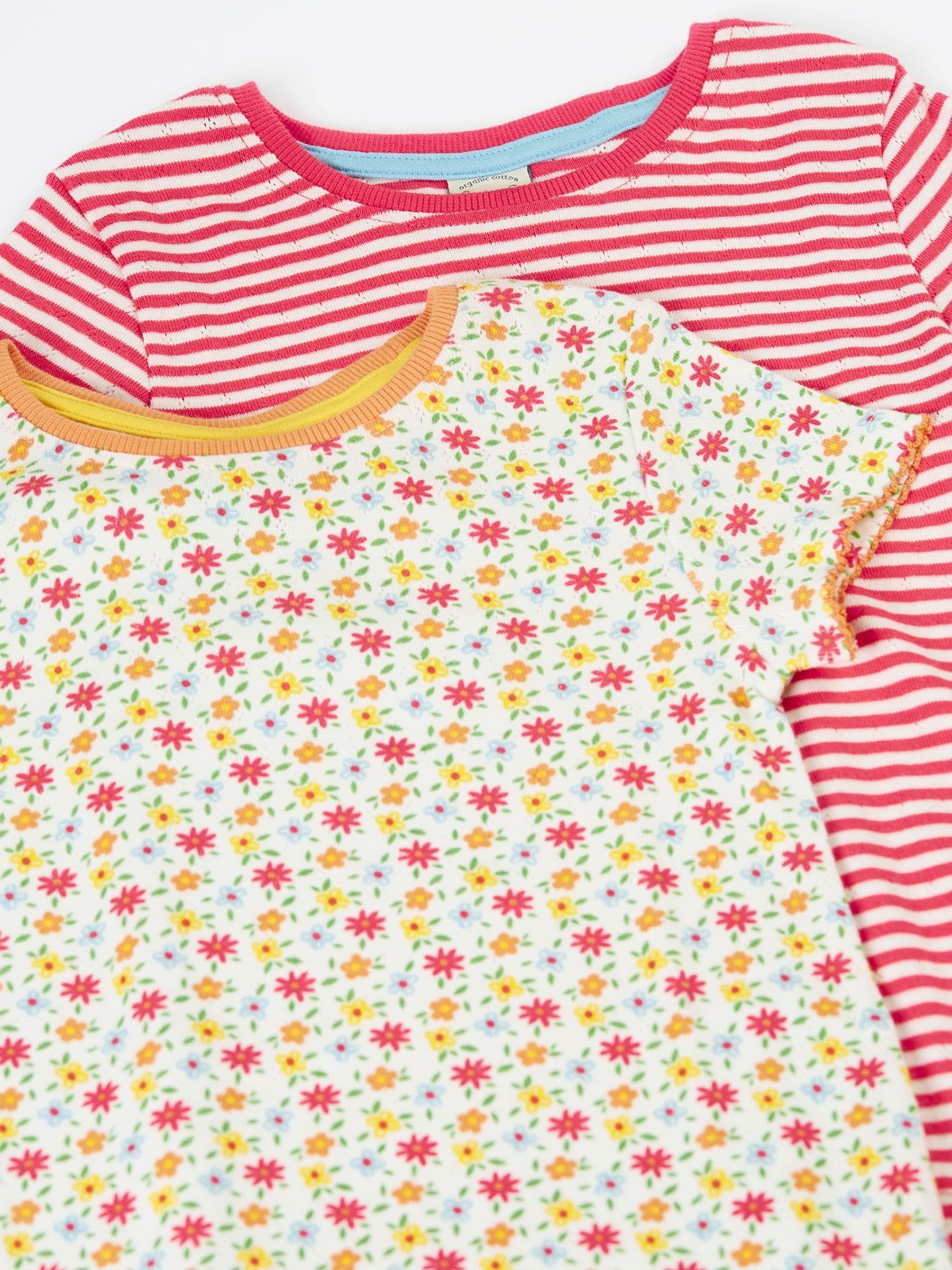 Frugi White Pip Pointelle T-Shirts 2 Pack image 4