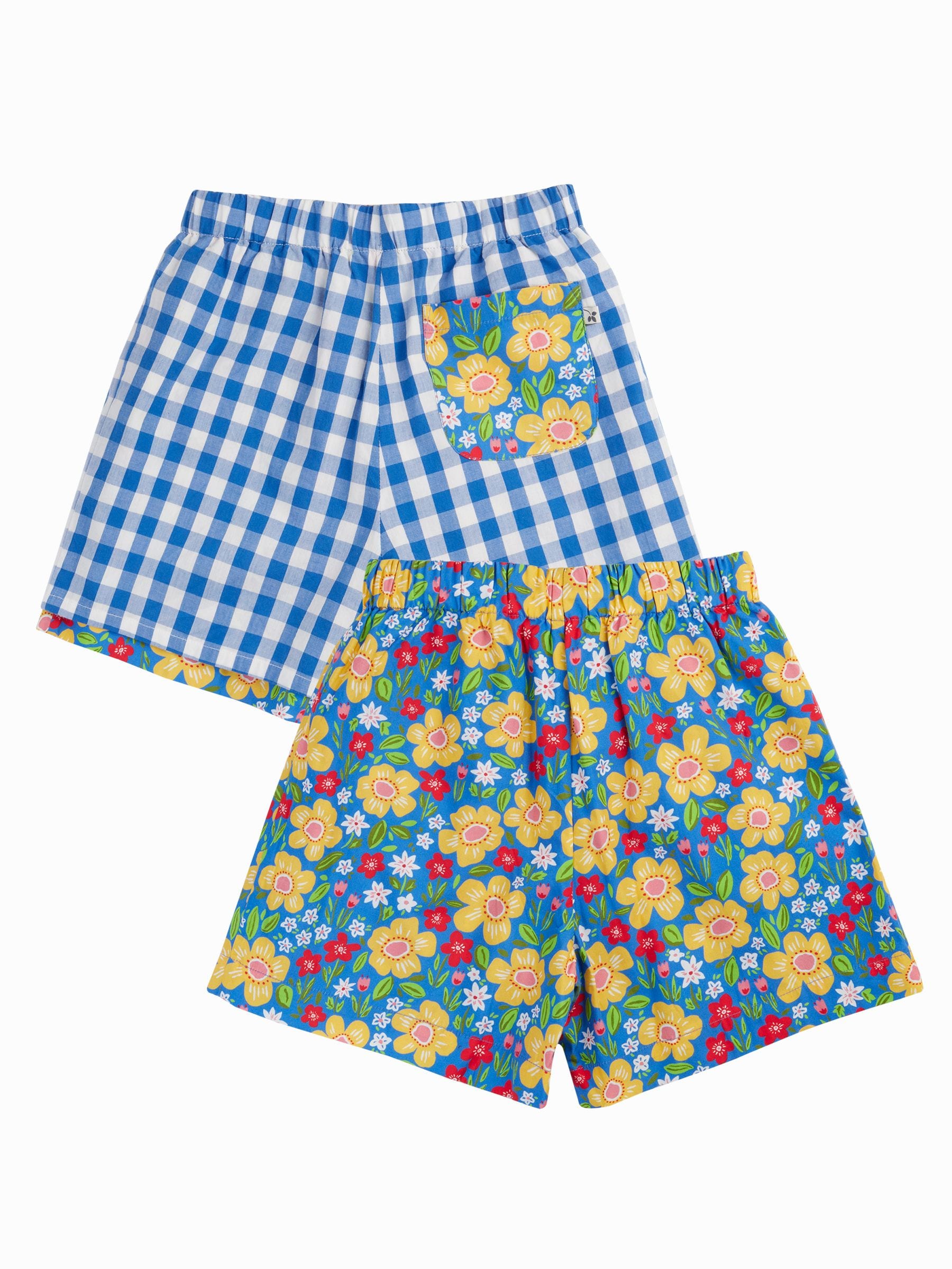 Frugi Blue Raina Reversible Shorts image 3