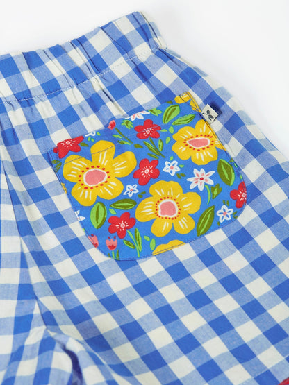 Frugi Blue Raina Reversible Shorts image 5