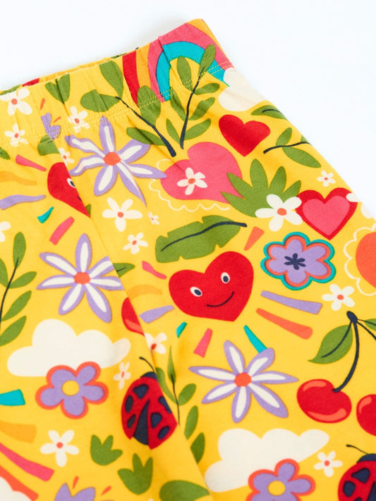 Frugi Yellow Wide Leg Trousers image 2