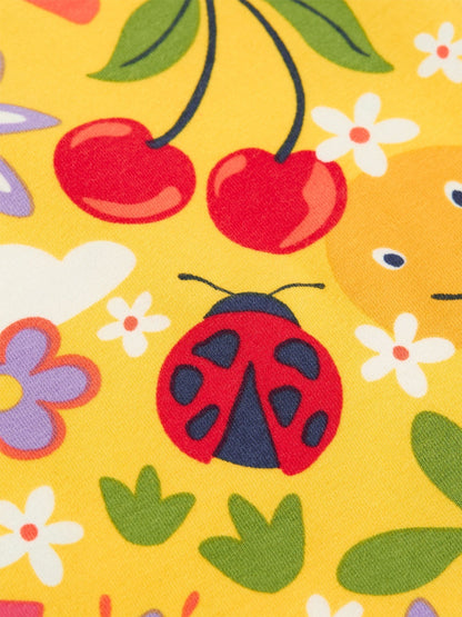 Frugi Yellow Wide Leg Trousers image 3