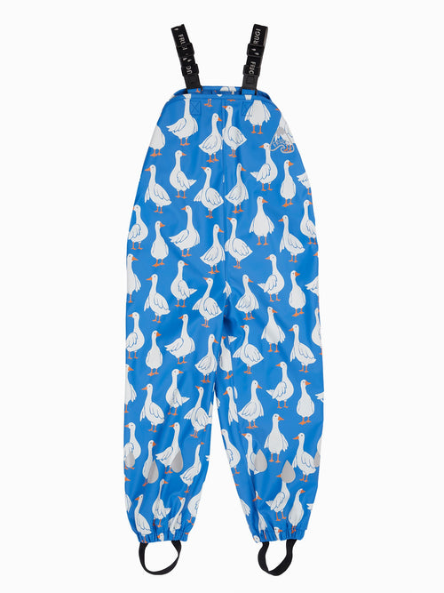 Frugi Blue Puddle Buster Printed Trousers image 1