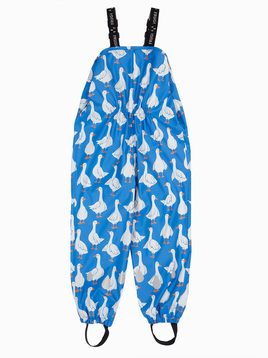 Frugi Blue Puddle Buster Printed Trousers image 2
