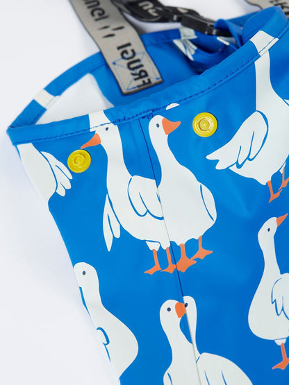 Frugi Blue Puddle Buster Printed Trousers image 5