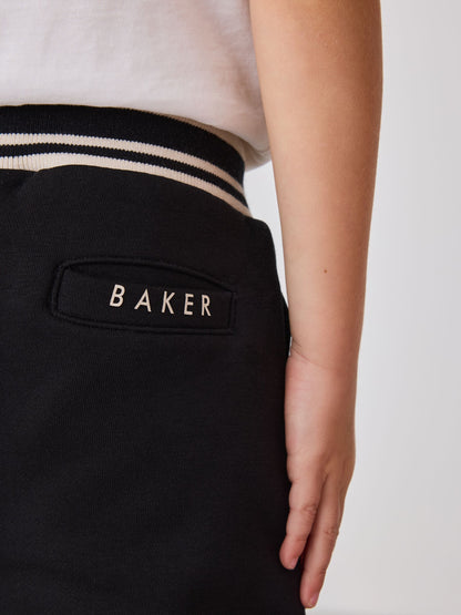 Dsiney Kidz - Baker by Ted Baker Black 3 Piece Varsity Hoodie T-Shirt and Joggers Set image 6