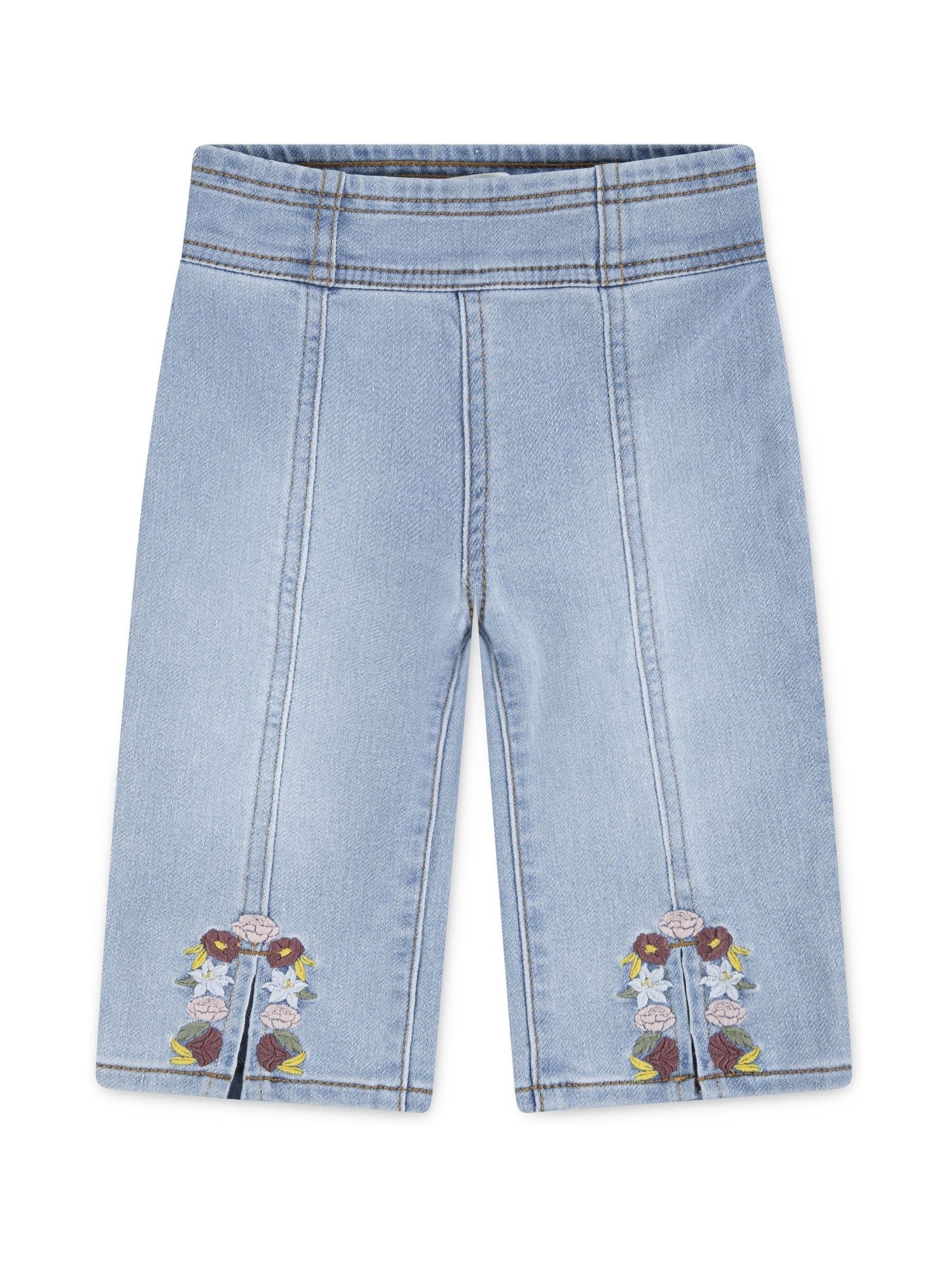 Levi's Blue Pull On Wide Leg Denim Look Trousers image 1