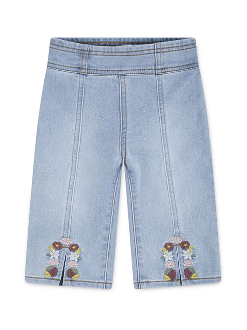 Levi's Blue Pull On Wide Leg Denim Look Trousers image 1