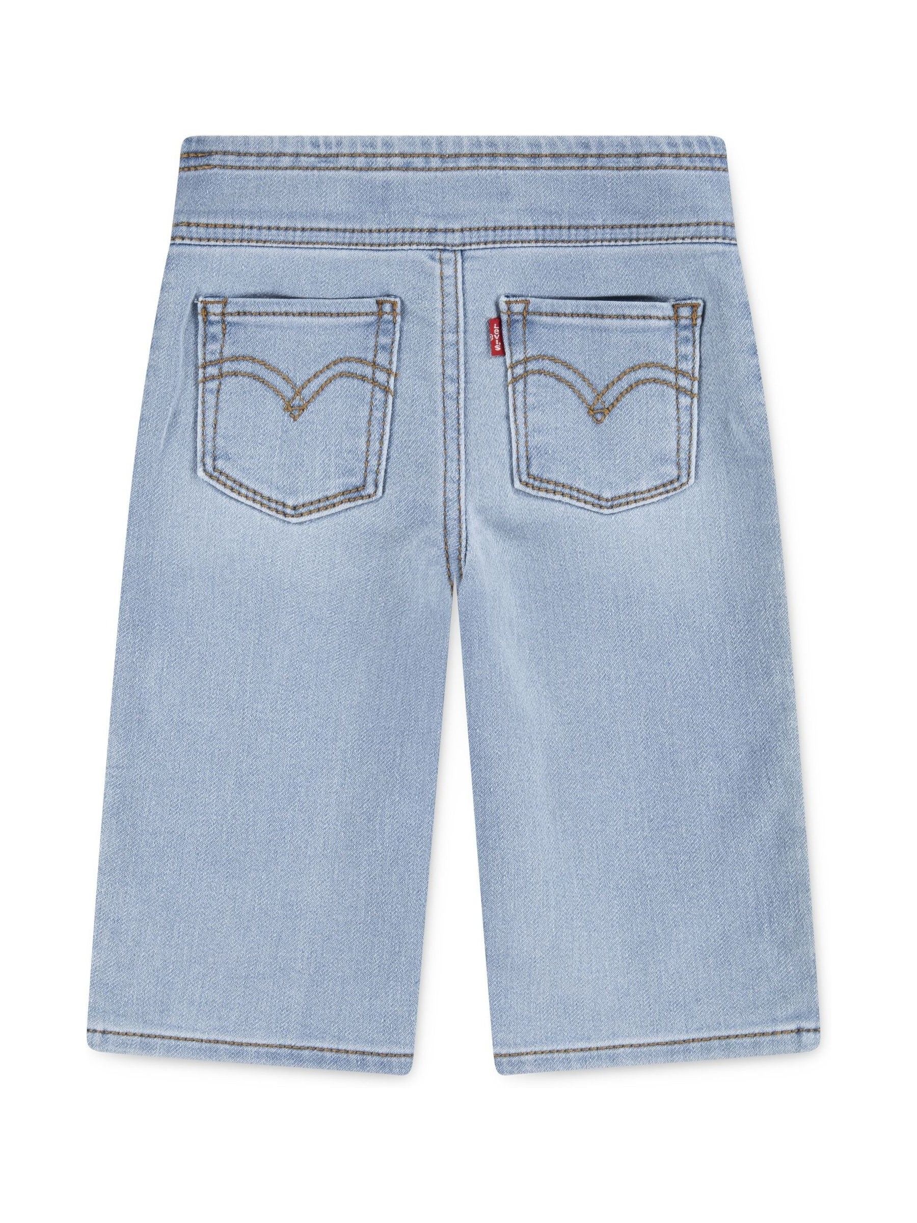 Levi's Blue Pull On Wide Leg Denim Look Trousers image 2